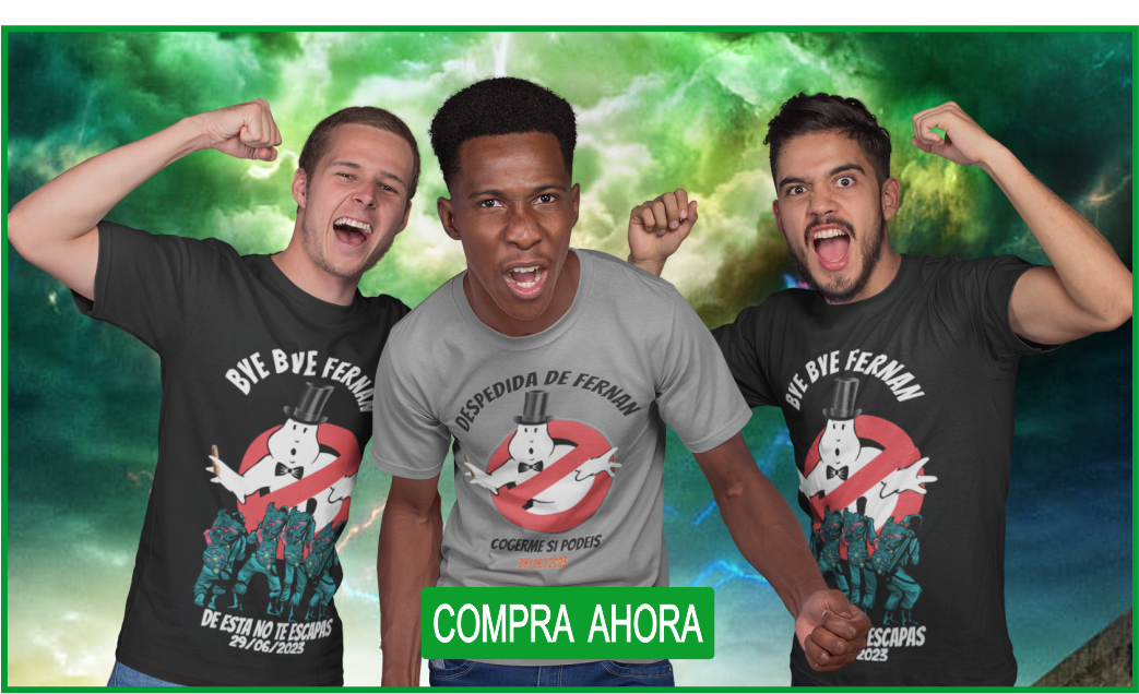 Camisetas despedida de soltero Caza Fantasmas